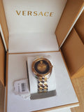 Versace Shadov Quartz Gold Dial Two Tone Steel Strap Watch for Women - VEBM00518