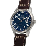 IWC Pilots Watch Mark XVII Edition Le Petit Prince Blue Dial Brown Leather Strap Watch for Men - IW326506