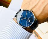 Tissot Chemin Des Tourelles Powermatic 80 Blue Dial Blue Leather Strap Watch for Men - T099.407.16.047.00