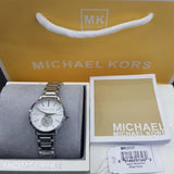 Michael Kors Portia Quartz Silver Dial Silver Steel Strap Watch For Women - MK3837