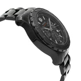 Movado Series 800 Chronograph Black Dial Black Steel Strap Watch For Men - 2600119