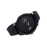 Tommy Hilfiger Denim Black Dial Black Rubber Strap Watch for Men - 1791326