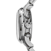 Michael Kors Hunger Stop 100 Series Navy Blue Dial Silver Steel Strap Watch for Women - MK5814