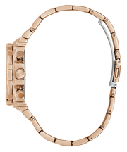 Guess Fusion Chronograph Rose Gold Dial Rose Gold Steel Strap Watch for Women - GW0552L3