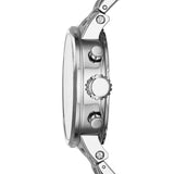 Fossil Boyfriend Chronograph Brown Dial Silver Steel Strap Watch for Women - ES3747