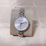 Michael Kors Charley Quartz Silver Dial Silver Steel Strap Watch for Women - MK4398