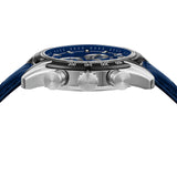 Versace V-Ray Chronograph Quartz Blue Dial Blue Leather Strap Watch for Men - VE2I00721