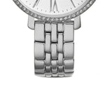 Fossil Jacqueline White Dial Silver Steel Strap Watch for Women - ES3631