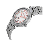 Michael Kors Skylar Quartz White Dial Silver Steel Strap Watch For Women - MK5970