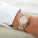 Fossil Riley Multifunction Rose Gold Dial Rose Gold Steel Strap Watch for Women - ES2811