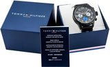 Tommy Hilfiger Austin Quartz Blue Dial Blue Rubber Strap Watch for Men - 1791635