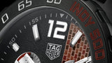 Tag Heuer Formula 1 Indy 500 Edisi Terbatas Chronograph Black Dial Black Rubber Strap Watch untuk Pria - CAZ101AD.FT8024
