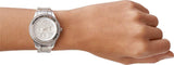 Fossil Stella Sport Multifunction Silver Dial Silver Steel Strap Watch for Women - ES5108