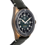 Jam Tangan Pria Tag Heuer Autavia Calibre 5 Automatic Olive Green Dial Green Leather Strap - WBE5190.FC8268