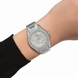 Fossil Riley Multifunction Silver Dial Silver Steel Strap Watch for Women - ES3202