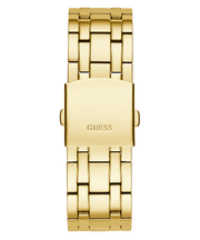 Guess Continental Diamonds Gold Dial Gold Steel Strap Watch for Men - GW0261G2