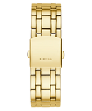 Guess Continental Diamonds Gold Dial Gold Steel Strap Watch for Men - GW0261G2