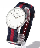 Daniel Wellington Classic Oxford White Dial Two Tone Nylon Strap Watch For Men - DW00100015