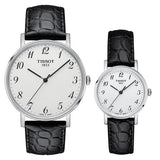 Tissot Everytime Desire Medium White Dial Jam Tangan Tali Kulit Hitam Untuk Pria - T109.410.16.032.00
