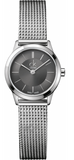 Calvin Klein Minimal Grey Dial Silver Mesh Bracelet Watch for Women - K3M23124