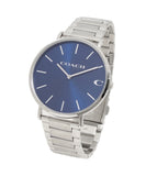 Coach Charles Blue Dial Silver Steel Strap Watch for Men - 14602429