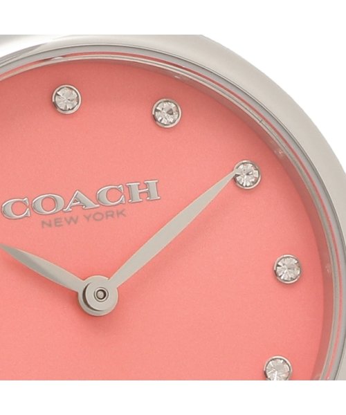 Coach Park Pink Dial Pink Leather Strap Watch for Women - 14503536