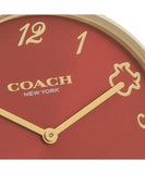 Coach Perry Red Dial Red Leather Strap Watch for Women - 14503722