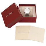 Salvatore Ferragamo F-80 Classic Silver Dial Silver Steel Strap Watch for Men - SFDT02223