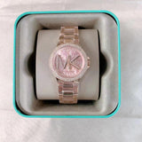 Michael Kors Camille Three Hand Rose Gold Dial Rose Gold Steel Strap Watch For Women - MK7197