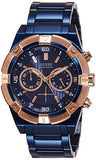 Guess Jolt Analog Blue Dial Blue Steel Strap Watch for Men - W0377G4