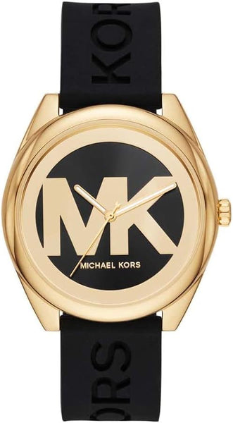 NEW Michael Kors Janelle Jan Black & Gold Watch MK7313 NIB + Box NEW Michael Kors Janelle Jan Black & Gold Watch MK7313 NIB +  main image 4