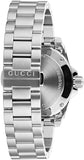 Gucci Dive Quartz Black Dial Silver Steel Strap Watch For Men - YA136301A