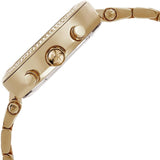 Michael Kors Parker Crystals Gold Dial Gold Steel Strap Watch For Women - MK4469