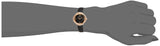 Swarovski Crystal Flower Black Dial Black Leather Strap Watch for Women - 5552421