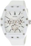 Guess Phoenix Multifunction White Dial White Rubber Strap Watch for Men - GW0203G2