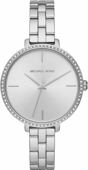 Michael Kors Charley Quartz Silver Dial Silver Steel Strap Watch for Women - MK4398