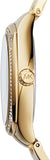 Michael Kors Byrn Quartz Gold Dial Gold Steel Strap Watch For Women - MK6134