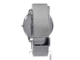 Calvin Klein Minimal Silver Dial Silver Mesh Bracelet Watch for Men - K3M21126