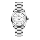 Omega Seamaster Aqua Terra Quartz Diamonds Mother of Pearl Dial Silver Steel Strap Watch for Women - 220.10.28.60.55.001