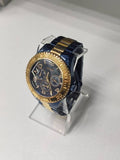 Guess BFF Multifunction Blue Dial Two Tone Steel Strap Watch for Women - W0231L6