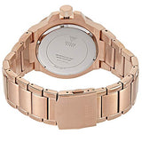 Guess Rigor Multi Function Black Dial Rose Gold Steel Strap Watch For Men - W0218G3