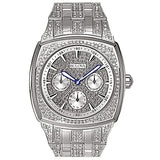 Bulova Crystal Collection Phantom Silver Dial Silver Steel Strap Watch for Men - 96C002
