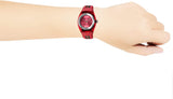 Gucci Sync Quartz Red Dial Red Rubber Strap Watch For Women - YA137303