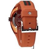 Gucci Sync XXL Quartz Orange Dial Orange Rubber Strap Unisex Watch - YA137108