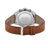 Hugo Boss Champion White Dial Brown Leather Strap Watch for Men - 1513879