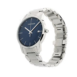 Calvin Klein City Blue Dial Silver Steel Strap Watch for Men - K2G2G14Q