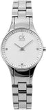 Calvin Klein Simplicity White Dial Silver Steel Strap Watch for Women - K4323101