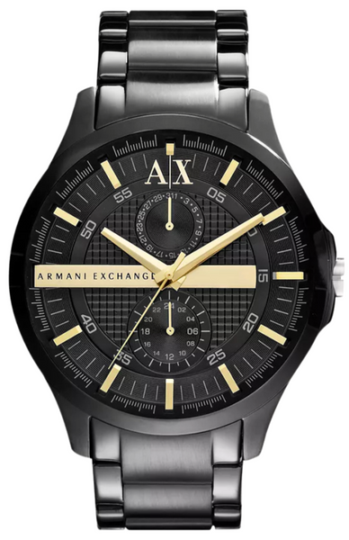 Armani Exchange Hampton Chronograph Black Dial Black Steel  display picture 1