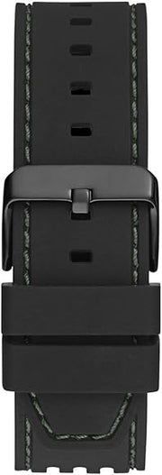 Guess Phoenix Analog Black Dial Black Silicone Strap Watch For Men- GW0499G7