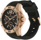 Tommy Hilfiger Sport Multifunction Black Dial Black Rubber Strap Watch for Men - 1791145